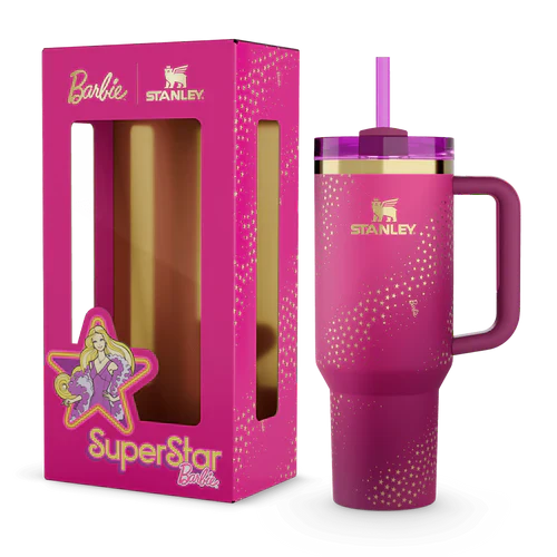 Barbie™ ’70s Superstar Quencher 1.8L – Hot Pink & Purple Gradient Edition Water Bottle