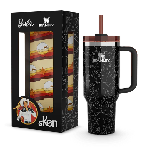 Barbie™ ’80s Western Ken Quencher 1.8L – Midnight Black Edition Water Bottle