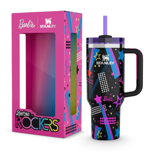 Barbie™ ’80s Rockers Quencher 1.8L – Retro Graphics Edition Water Bottle