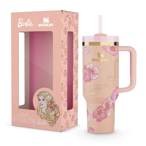 Barbie™ ’80s Peaches 'N Cream Quencher 1.8L – Peach Blossom Edition Water Bottle